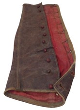 A brown leather gaiter French officer WW1 14 18 1914 1918