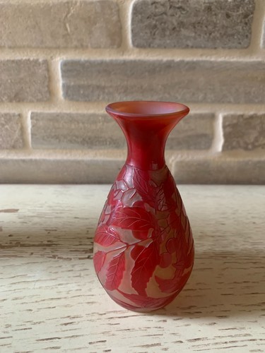 Vase gallé forme balustre - vase,