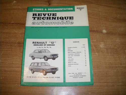 Revue technique renault r - technique, 12