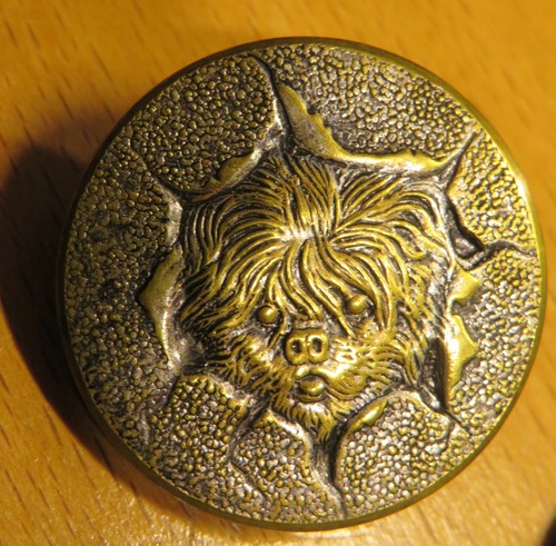 Bouton ancien tête fox - de,