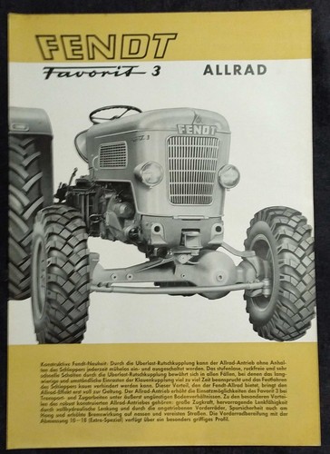 Rare prospekt fendt - prospekt,