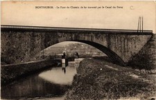 Old postcard AK MONTBRISON - Le Pont du Chemin de fer crosses par le Canal du (580967)