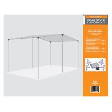 Canopy Tarp Kit 10' X 20' FT Peak-Style Heavy-Duty Polyethylene - A H C DRG60324
