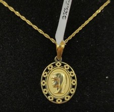Pendentif Et Chaîne Or 18 K