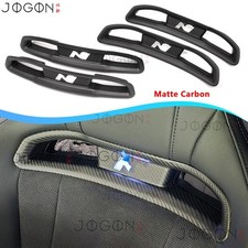 5N Dry Carbon For Hyundai Ioniq 5 N Line 23+ Inner Seat Headrest Cover Badge 4PC