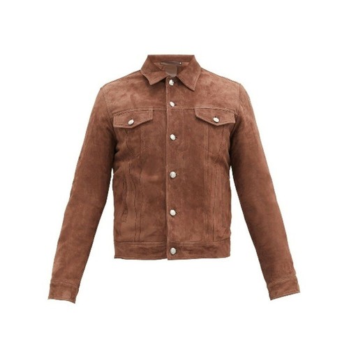 Veste cuir suédé agneau - en,