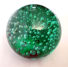 SULPHIDE PAPER PRESS GLASS BUBBLE COLOR GREEN
