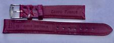 bracelet montre Morellato - Croco véritable - bordeaux - vintage - 16 mm -N°28