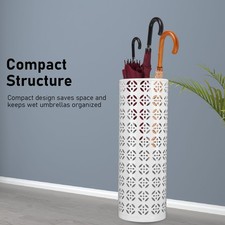 Porte-parapluie Bac Métal élégant Du Support Rond Espace économisant Un Séchage