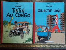 Lot 2 albums Tintin anciens