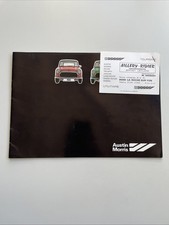 Ancienne Brochure Automobile