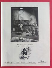 Press advertisement: leather goods luggage bag LONGCHAMP Paris 1989