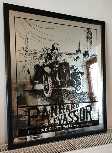 Miroir publicitaire panhard - miroir,