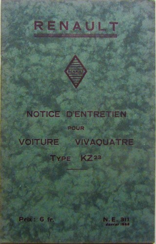 1935 renault vivaquatre - , kz