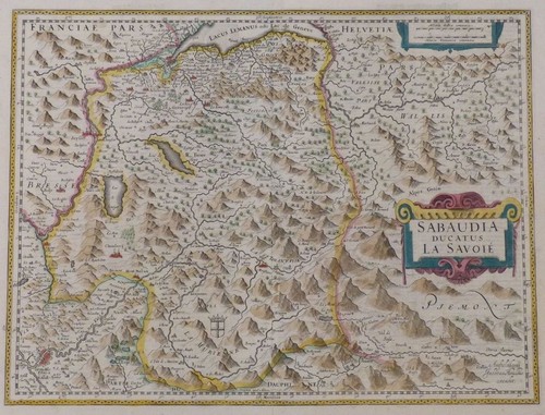 Carte ancienne sabaudia savoie - carte,