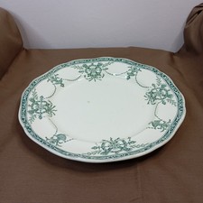 Model plate "Compiègne" by the manufacture of Longwy, dark green color