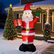 Père Noël Gonflable Lumineux