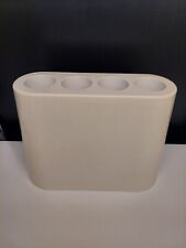 Bilumen Vintage 1970s Umbrella Stand by Rodolfo Bonetto White Color 