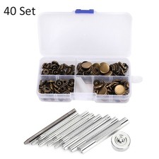 40 Set Snap Button Metal Iron