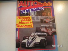 ** Auto Hebdo n°319 GP de Monaco / Audi Coupé GT 5E / Toyota Celica 2000 GT