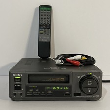 Sony EV-C100 8mm Hi8 Stereo HiFi VCR Player With Remote & Cables TESTED Working