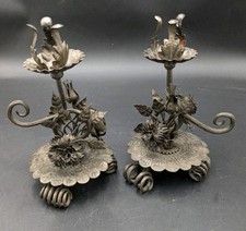 Superbe paire de bougeoir à