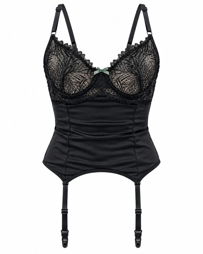 Bustier jarretelles passion - bustier,