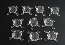 10 GLASS CUPS SIZE WITH FACETED TASSELS FOR ANTIQUE CHANDELIER CHANDELIER