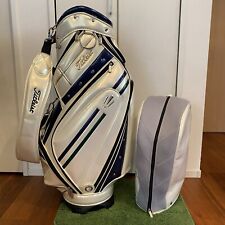 Sac de golf Titleist enmail bleu/vert ligne carry cart caddy bag rare japan used