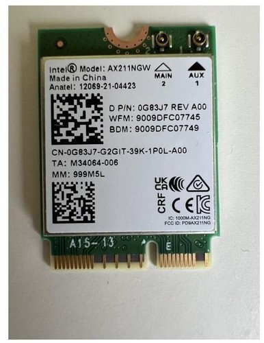 Carte wifi intel ax211ngw - intel,
