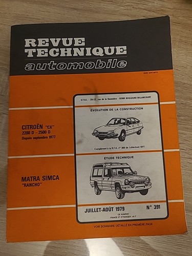 Revue technique auto citroën - revue,