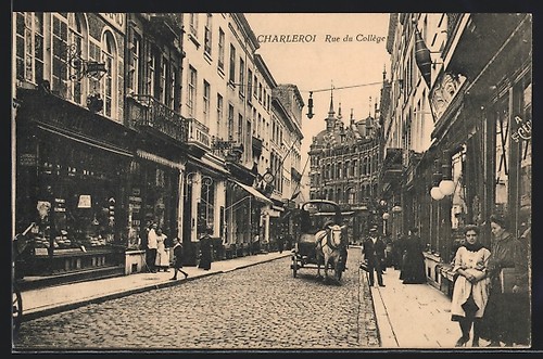 Cpa charleroi rue collège - cpa,