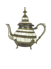 Théière Marocaine Artisanat Vintage Théière Maroc vs23