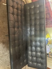 Barcelona Black Leather Chair