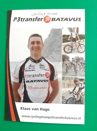Cyclisme carte cycliste klaas - cyclisme,