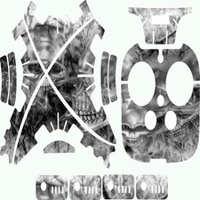 DJI Phantom 3 Drone Wrap RC Quadcopter Decal Custom Skin Accessory Shock Skully