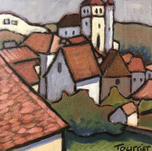 Tableau lot saint - lot, saint-cirq-lapopie