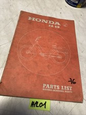 Honda PA50 Camino PA 50  parts list liste catalogue pièce détachée