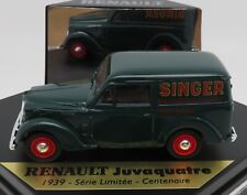 centenary series ELIGOR RENAULT JUVAQUATRE 1939 SINGER SEWING MACHINES 1/43