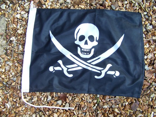 Dra037 petit drapeau pirate - ,