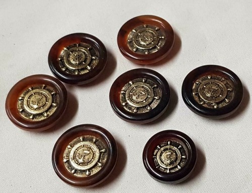 Lot ancien boutons barre - 7,