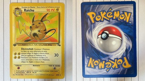 Carte pokémon raichu - carte,