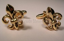 BOUTONS DE MANCHETTES FLEURS DE LYS 2/ROYALISME/MONARCHIE