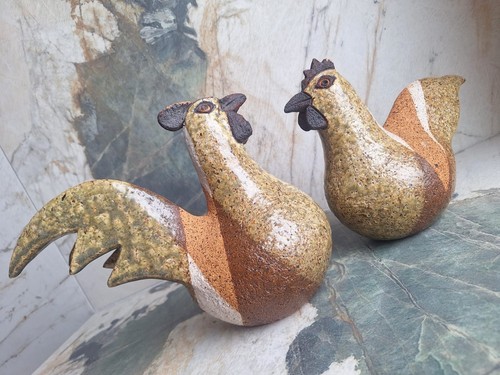 Paire sculptures vintage - sculptures,