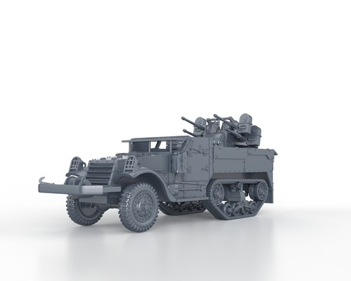 Wwii half track m17 aa - track,