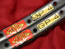 2 Vintage Mavic GP 4 Dark Gray Tubular Rims 36 Holes @ 395 grams each