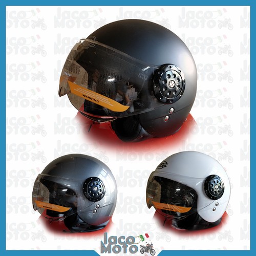 Casque demi jet - casque, avec