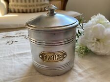 325⚜️ Old Vintage Authentic Aluminum Flour Spice Pot Height 13cm