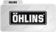 1 Autocollant Stickers Ohlin Noir Blanc 100x 37 MM Hypermotard Monster Panigale'