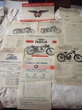 Ducati, Parilla, BMW, ISO, MORINI, MONDIALE, Motorcycle Advertising 1950s-60s No Copies
